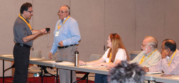 Photo of training presentation